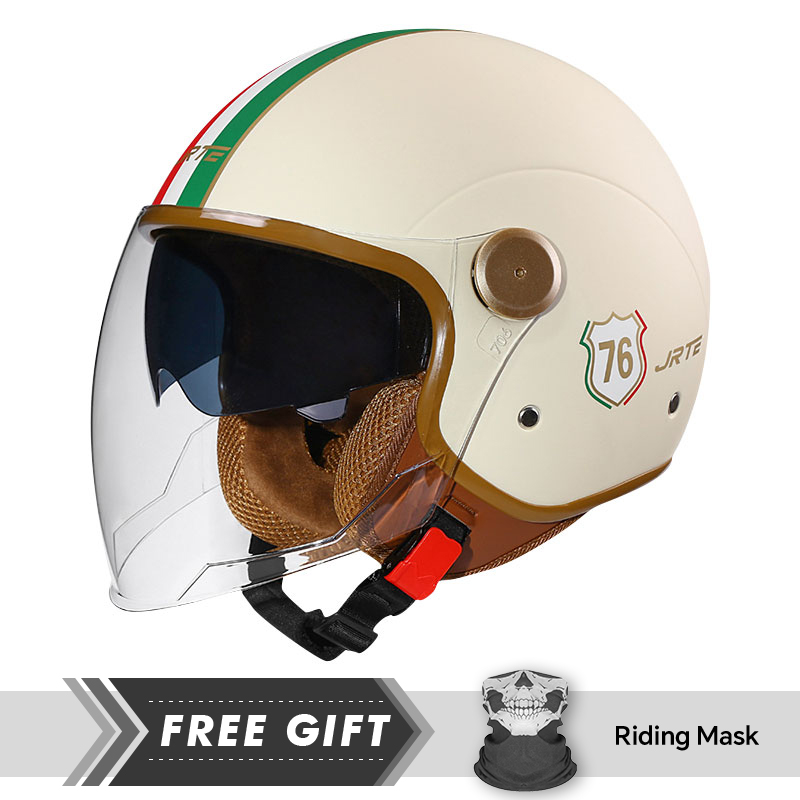 Motorcycle Gear Store - DOT ECE Approved Retro 3/4 Open