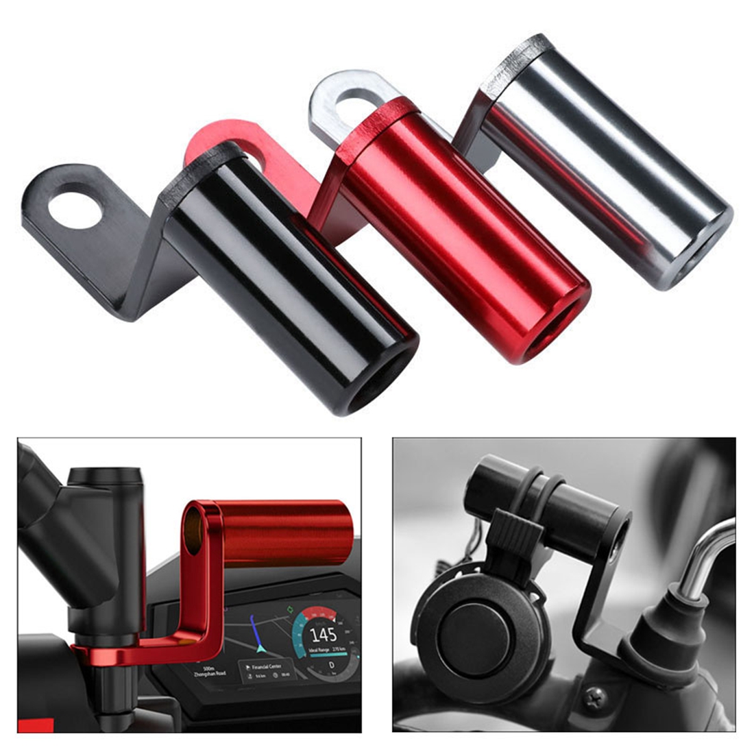 Mirror Extender Bar - Rearview Mirror Bracket Holder Clamp Bar