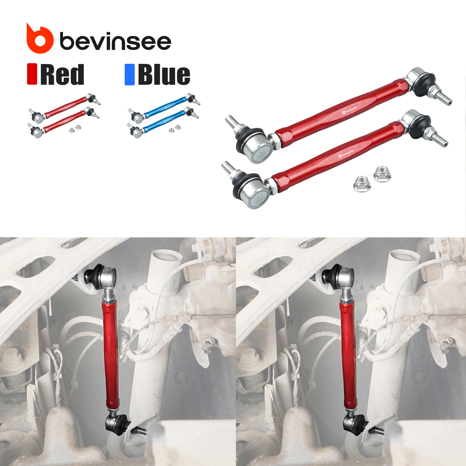 Motorcycle Gear Near Me - BEVINSEE Adjustable Front Sway Bar End