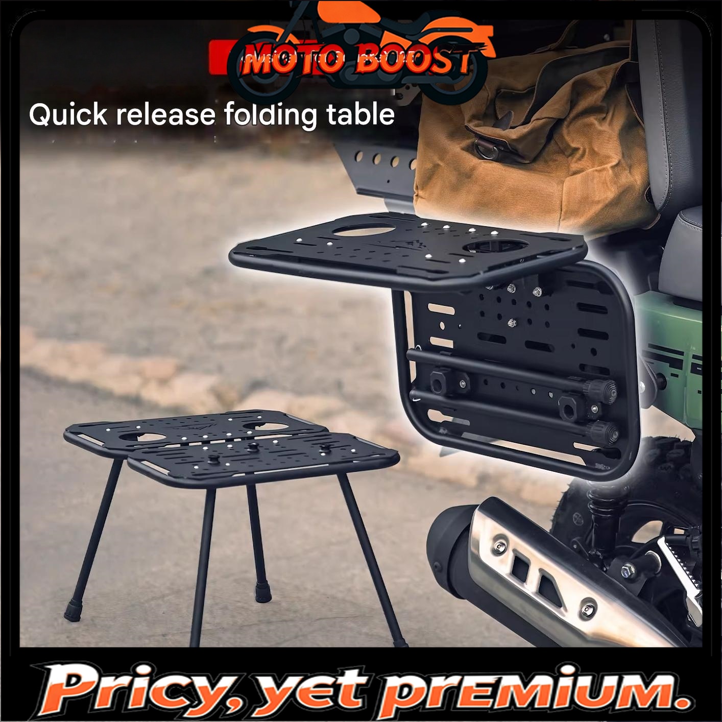 Motorcycle Gear Travel Bag - For honda SquareX125 Quick Release Rear