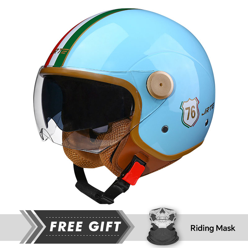 Motorcycle Gear Store - Double Lens Open Face Motorcycle Helmets