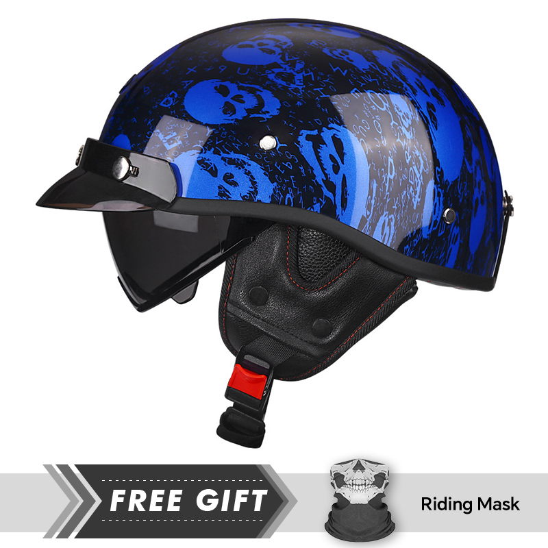 Motorcycle Gear Store - Half Motorcycle Helmet DOT ECE 1/2