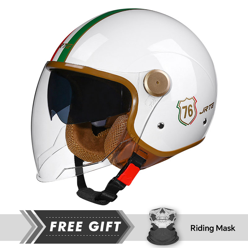 DOT ECE Approved Retro 3/4 Ope - Motorcycle Gear Store recension och pris