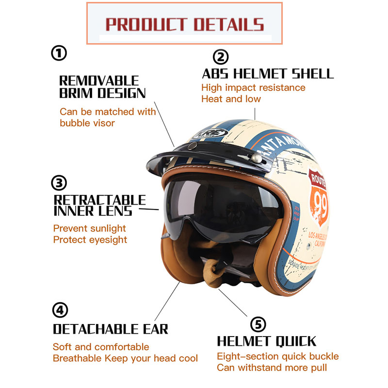 Four Seasons Motorcycle Helmet - Motorcycle Gear Store recension och pris