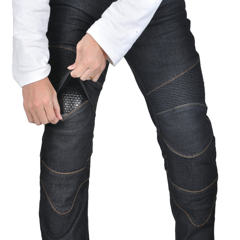 Men Jeans Embroidery Motorcycl - Motorcycle Gear Testing recension och pris