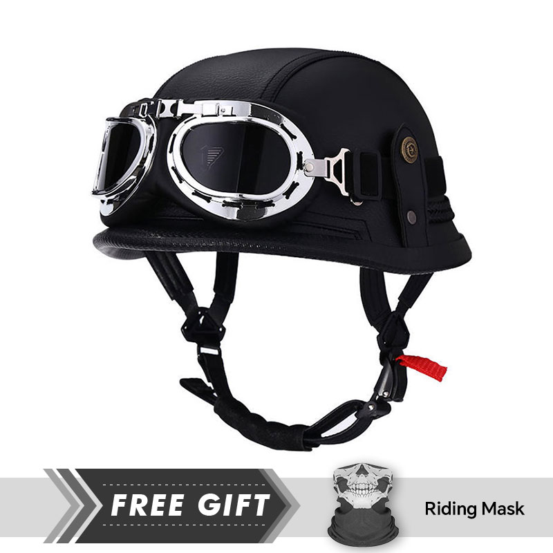 Classic Half Face Helmet Prote - Motorcycle Gear Store recension och pris