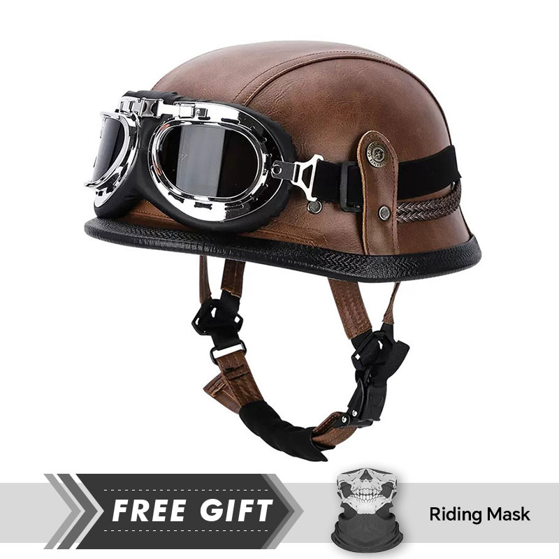 Classic Half Face Helmet Prote - Motorcycle Gear Store recension och pris