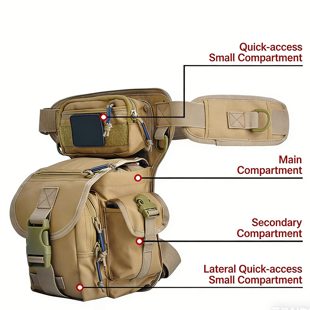 Tactical Drop Leg Bag Motorcyc - Motorcycle Gear Travel Bag recension och pris
