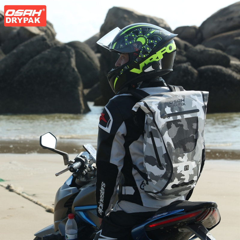 OSAH Grey Motorcycle Bag 25L L - Motorcycle Gear Travel Bag recension och pris