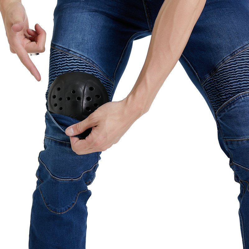 Men Jeans Embroidery Motorcycl - Motorcycle Gear Testing recension och pris