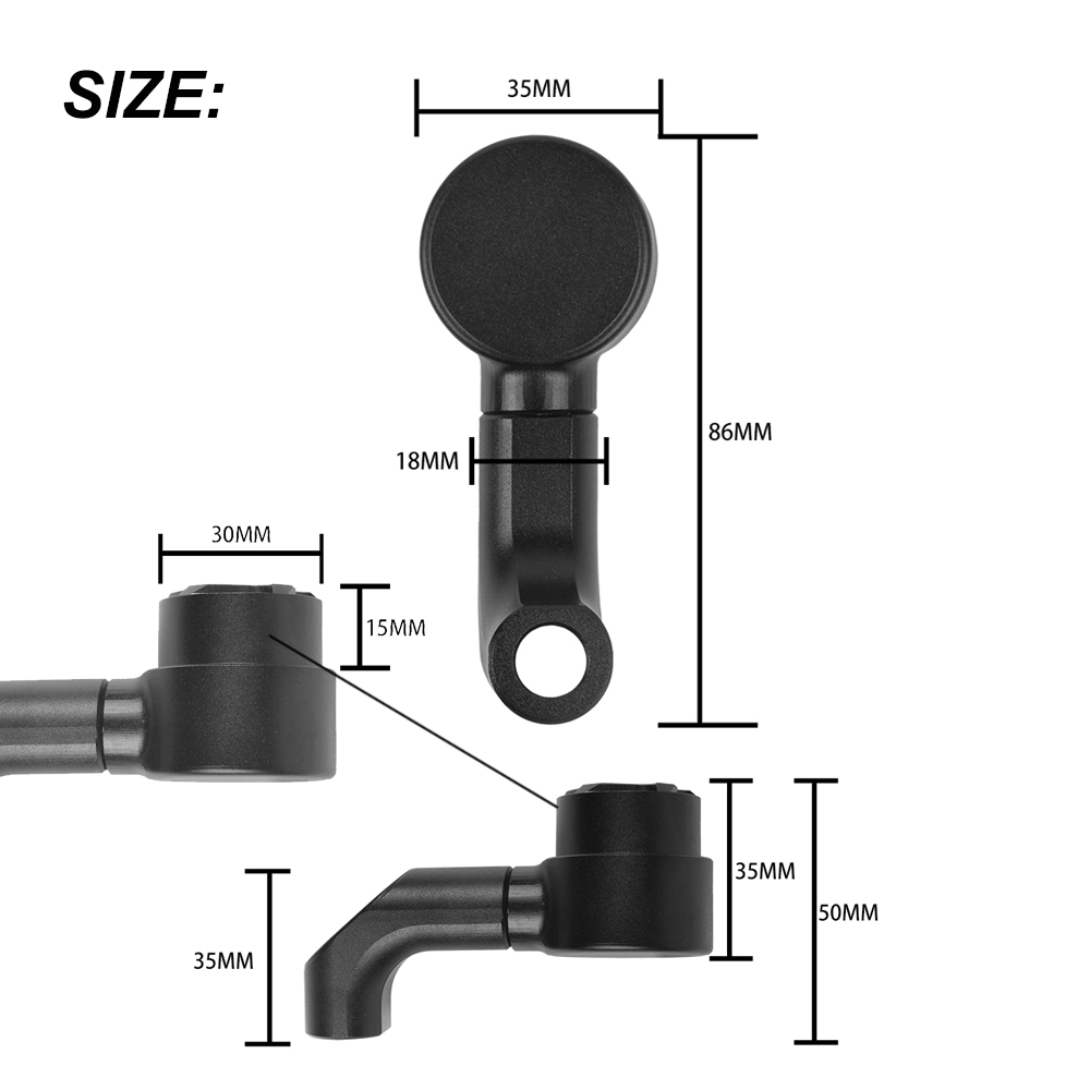 Motorcycle Mirror Riser Extens - Mirror Extender Bar recension och pris