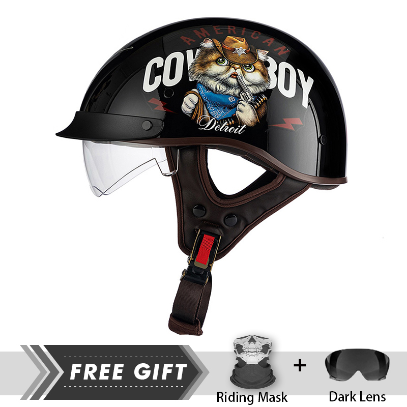 Crash Headpiece Half Face Helm - Motorcycle Gear Store recension och pris