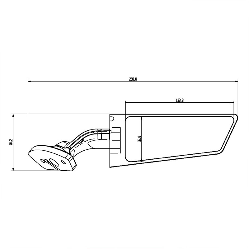 For KAWASAKI ZX4RR/ZX25R/ZX6R/ - Mirror Extender Bar recension och pris