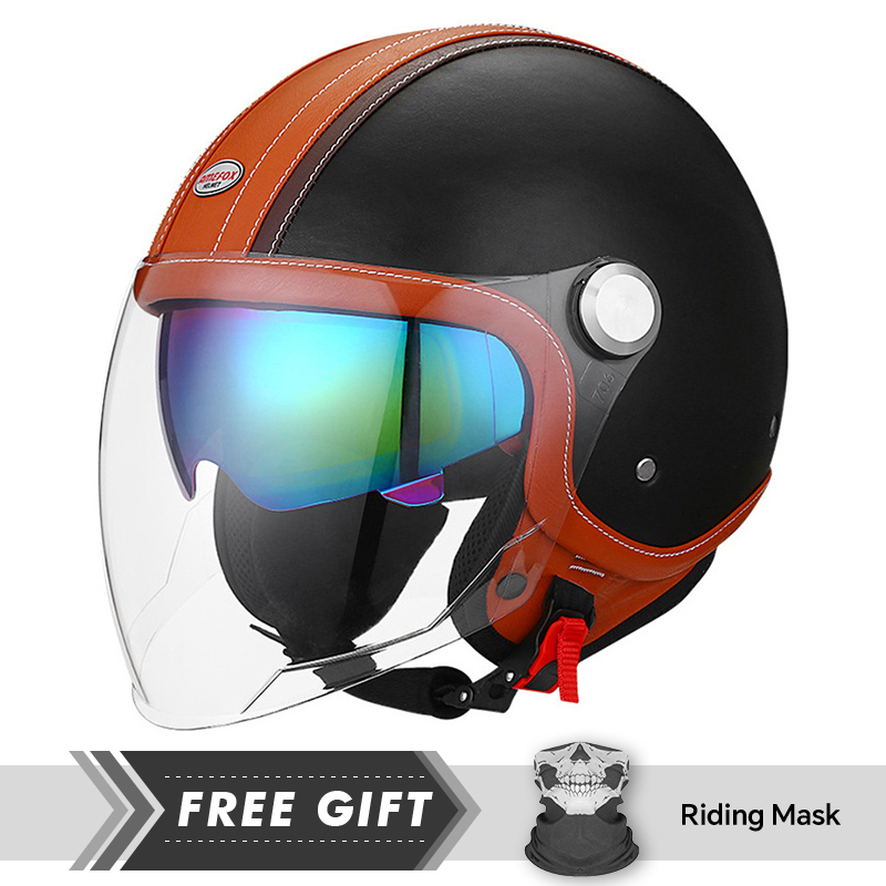 Black Open Face Motorcycle Hel - Motorcycle Gear Store recension och pris