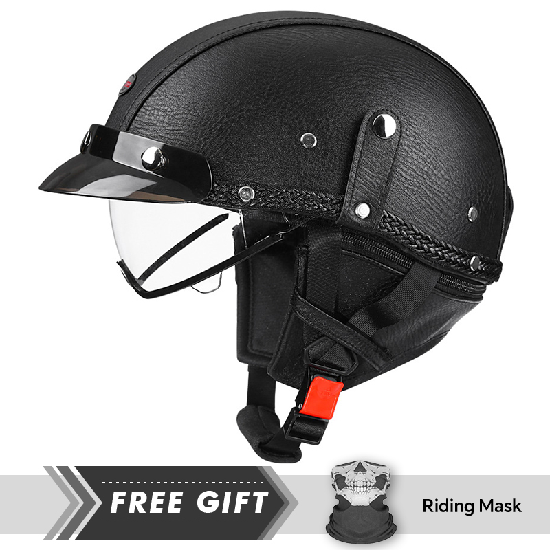 DOT Approved Men Women Half Fa - Motorcycle Gear Store recension och pris