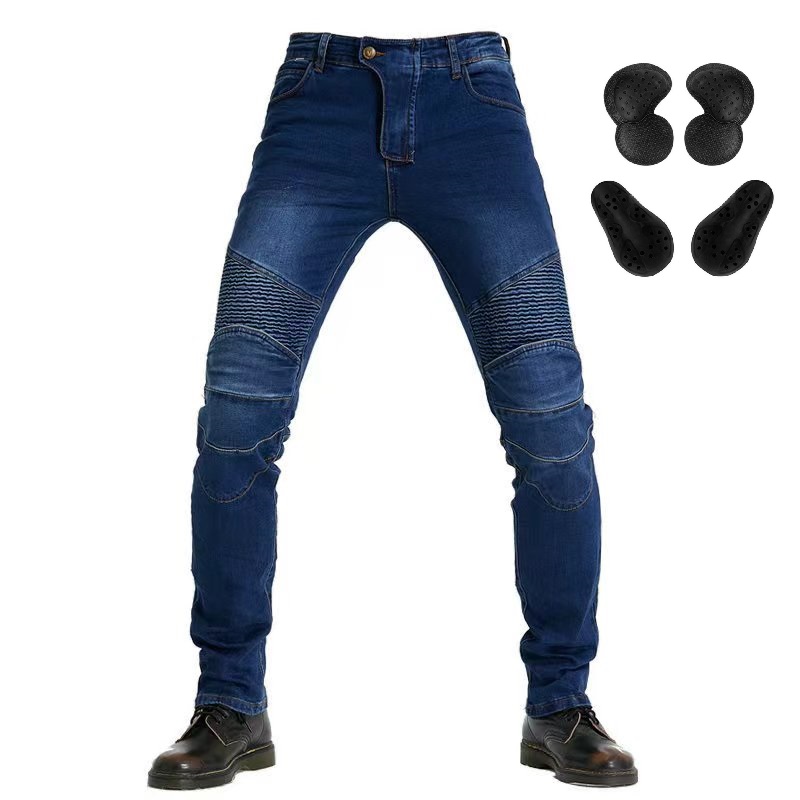 Men Jeans Embroidery Motorcycl - Motorcycle Gear Testing recension och pris