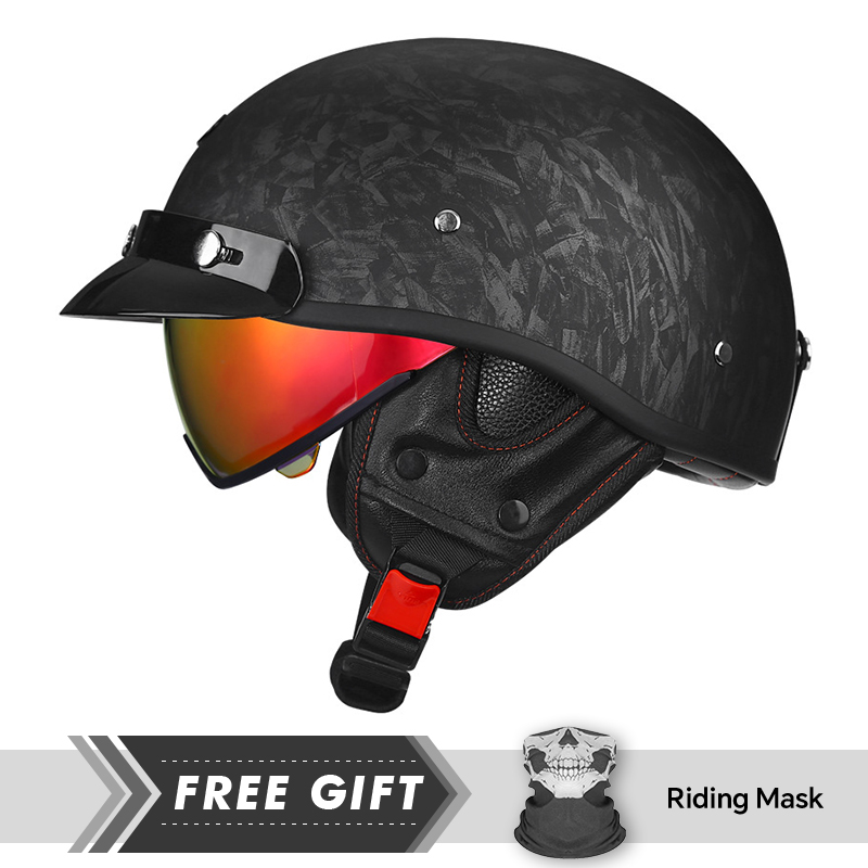 Half Motorcycle Helmet DOT ECE - Motorcycle Gear Store recension och pris