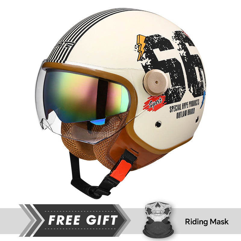 DOT Approved Open Face Helmet  - Motorcycle Gear Store recension och pris