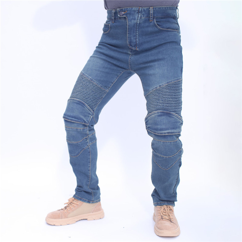 Men Jeans Embroidery Motorcycl - Motorcycle Gear Testing recension och pris